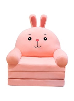 2 In 1 Flip Open Foldable Kids' Sofa Pink
