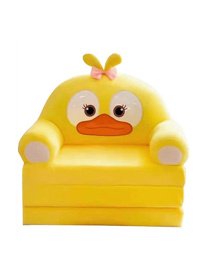 tts - 2 In 1 Flip Open Foldable Kids' Sofa Yellow - Image 1