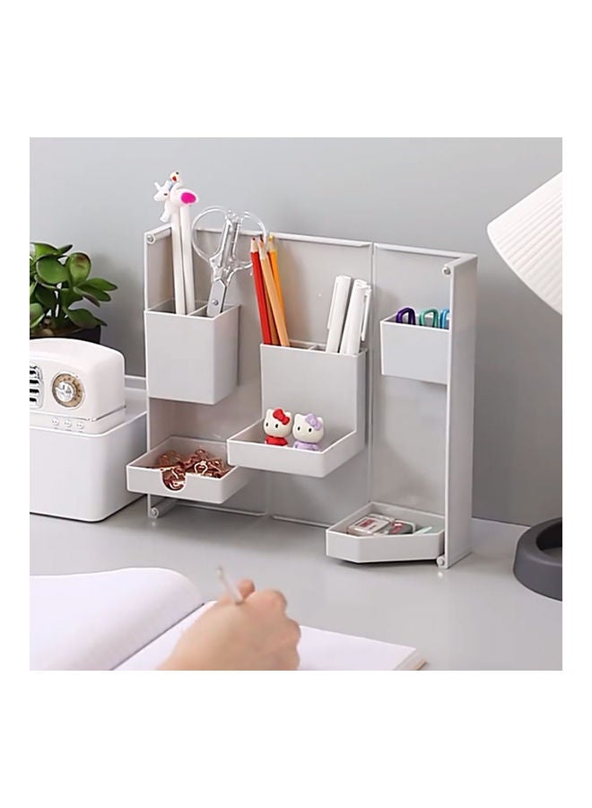 Folding And Standing Pencil Case Grey - Image 4