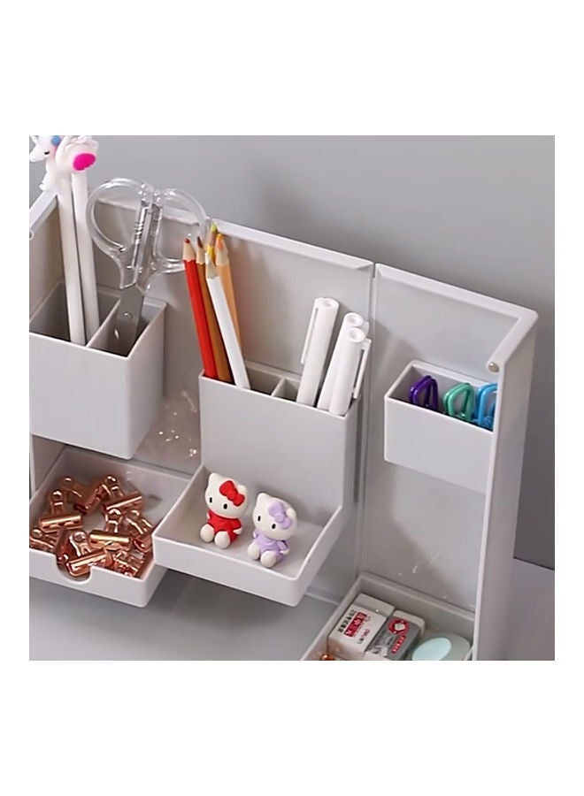 Folding And Standing Pencil Case Grey - Image 5