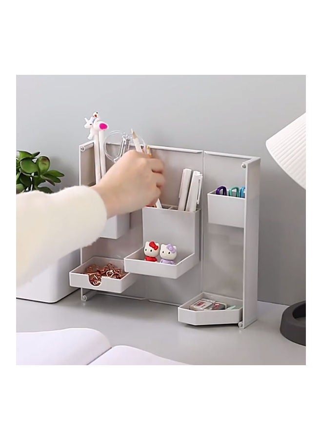 Folding And Standing Pencil Case Grey - Image 2