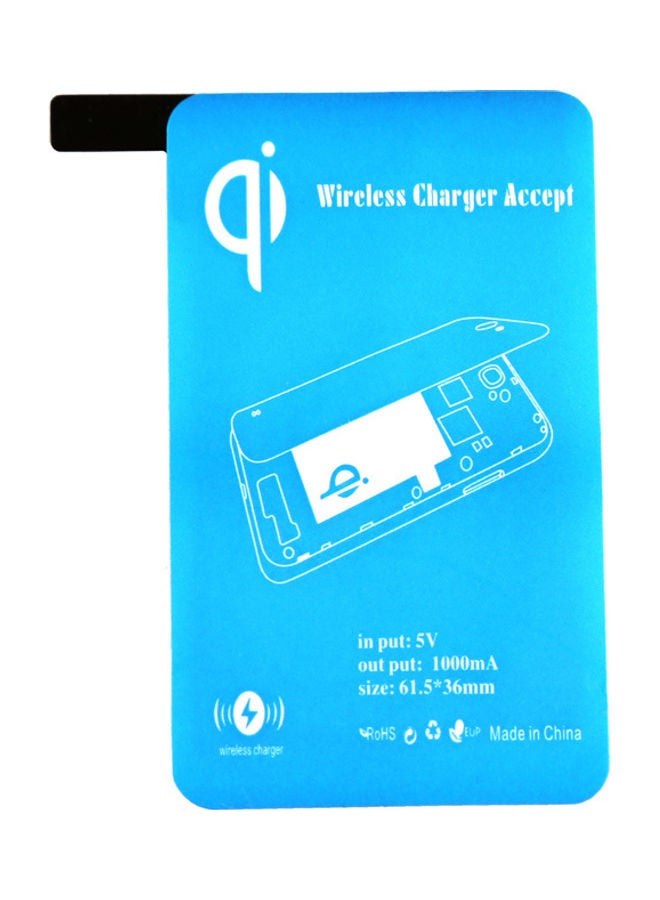 Ultra-Thin Qi Wireless Charging Receiver Inductive Coil Blue - Image 1