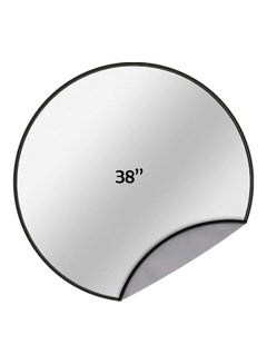 XiuWoo Round Fire Pit Deck Mat Protector Silver 38inch  - Image 1