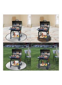 XiuWoo Round Fire Pit Deck Mat Protector Silver 38inch  - Image 5