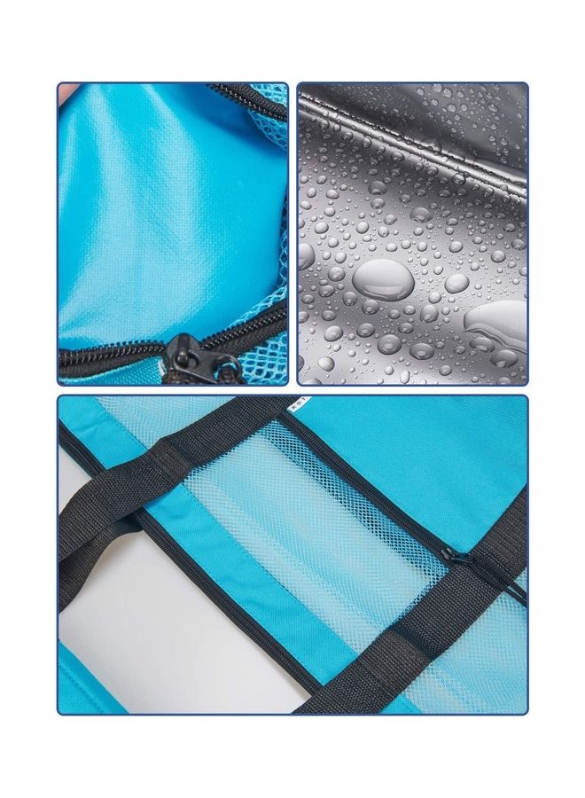 Mesh Beach Picnic Bag With Insulated Cooler Compartment