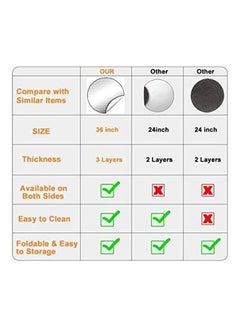 XiuWoo BBQ Fire Pit Mat Silver 36inch  - Image 5