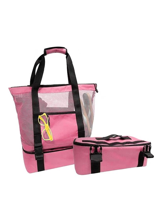 XiuWoo Beach Tote With Insulated Cooler Bag - Image 1