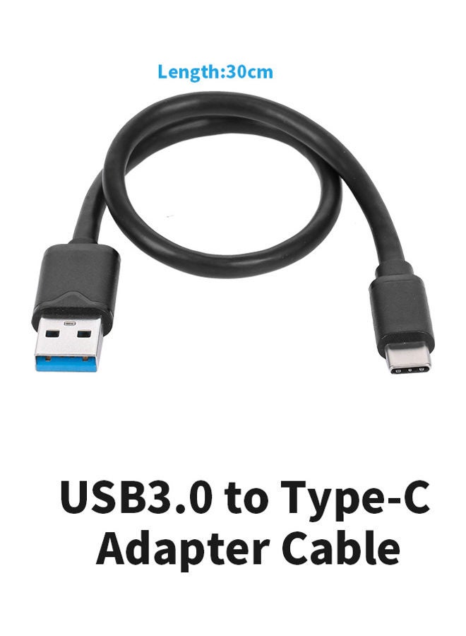 ماركة غير محددة - كابل محول عالي السرعة من USB3.0 إلى Type-C لون أسود - Image 1