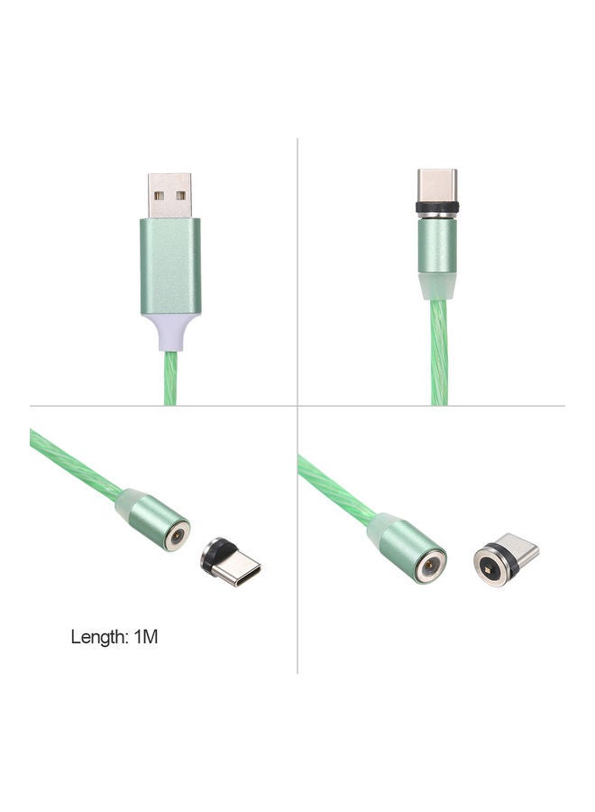 ماركة غير محددة كابل بيانات متعدد الوظائف بإضاءة LED. أخضر  - Image 5