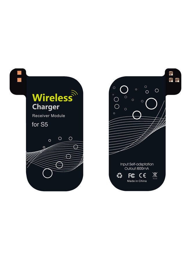 Generic - Ultra Thin Qi Wireless Charging Receiver Module Adapter Black - Image 1