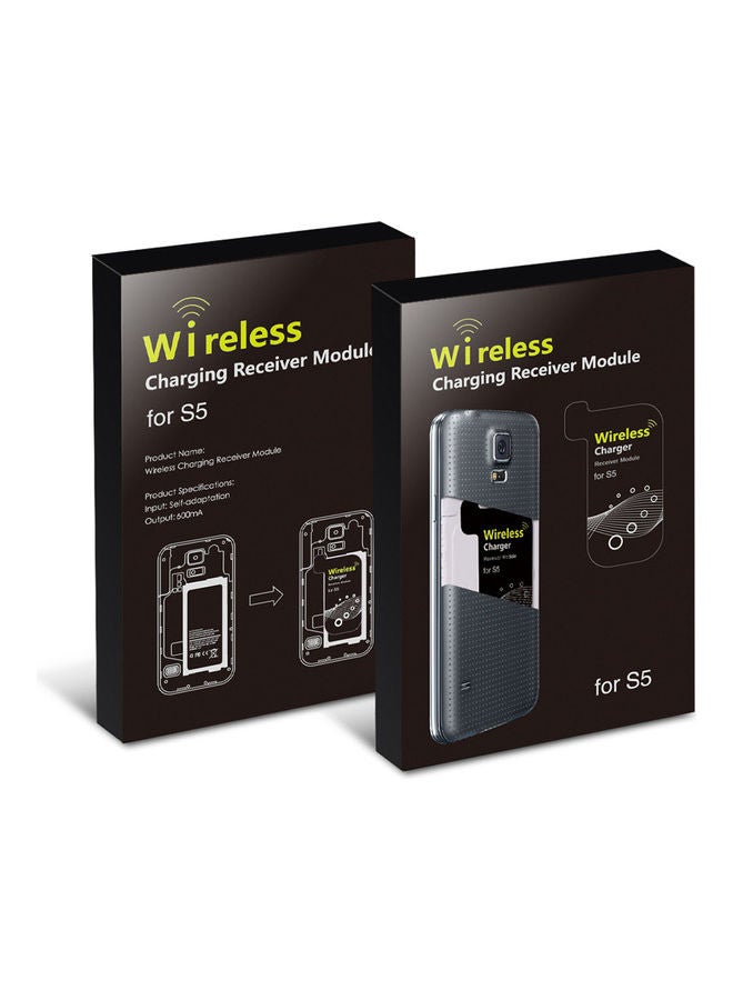 Generic - Ultra Thin Qi Wireless Charging Receiver Module Adapter Black - Image 1