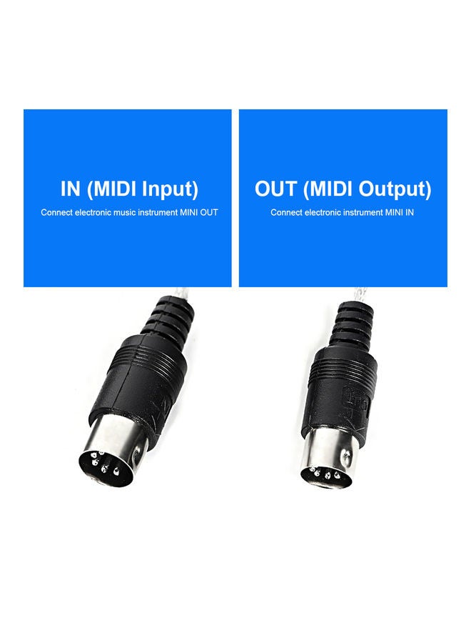 Generic MIDI Cable Driver Free Support Windows XP And Windows 7 White/Black  - Image 5