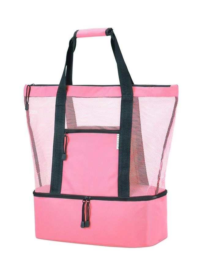 XiuWoo Mesh Beach Picnic Bag With Insulated Cooler Compartment  - Image 1