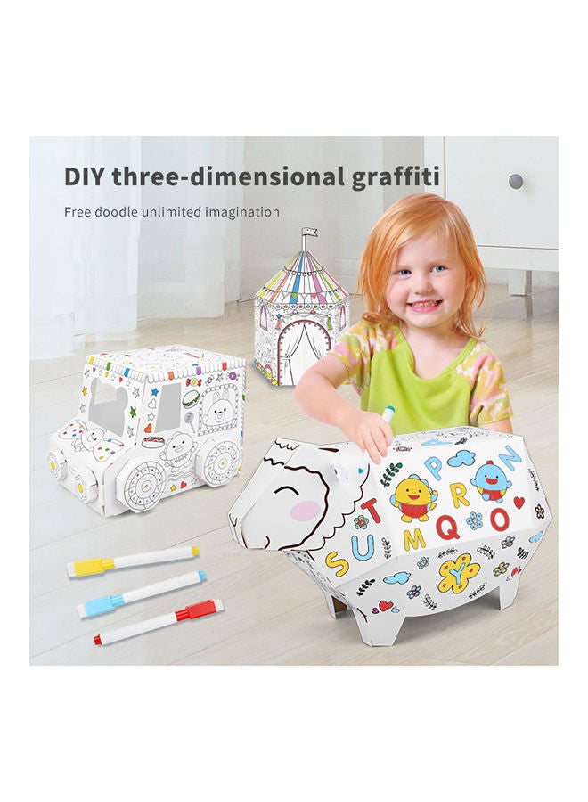 3D Graffiti Assembled Puzzle White - Image 3