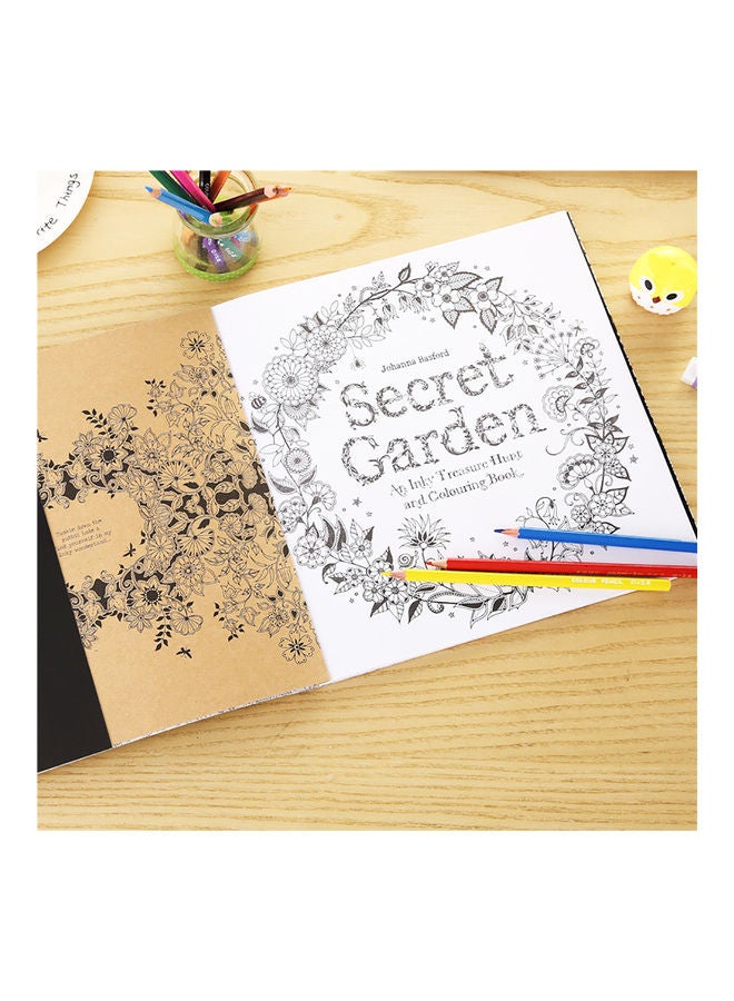 Generic Secret Garden Adult Decompression Colouring Book Multicolour  - Image 3