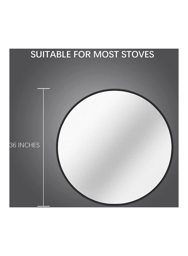 شو وو مفرش مستدير لوقاية الأرضية من موقد النار فضي 36بوصة - Image 2