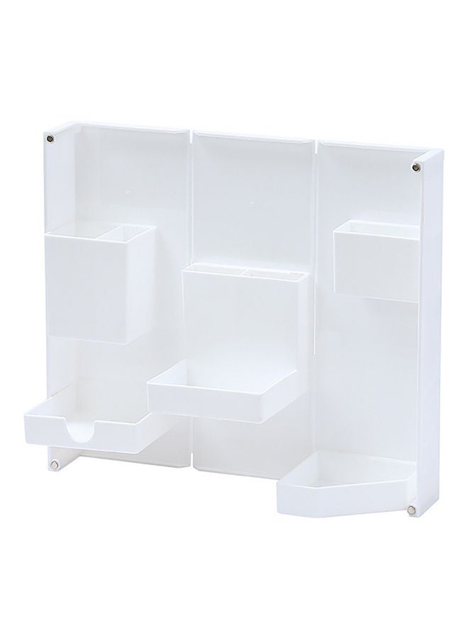 Folding And Standing Desktop Pencil Case White - Image 1