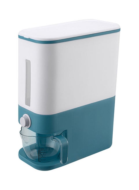 Rice Storage Dispenser White/Blue 12kg