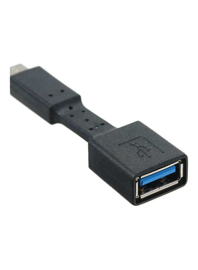 محول OTG لموصل شحن من Type C إلى USB 2.0 لون أسود - Image 1