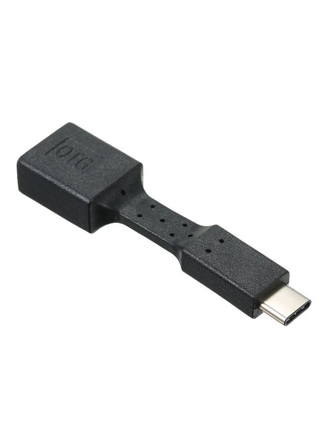 محول OTG لموصل شحن من Type C إلى USB 2.0 لون أسود - Image 3