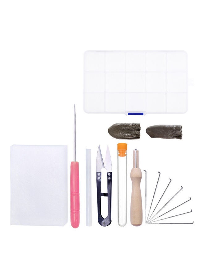 15-Piece Needle Felting Kit Multicolour - Image 1