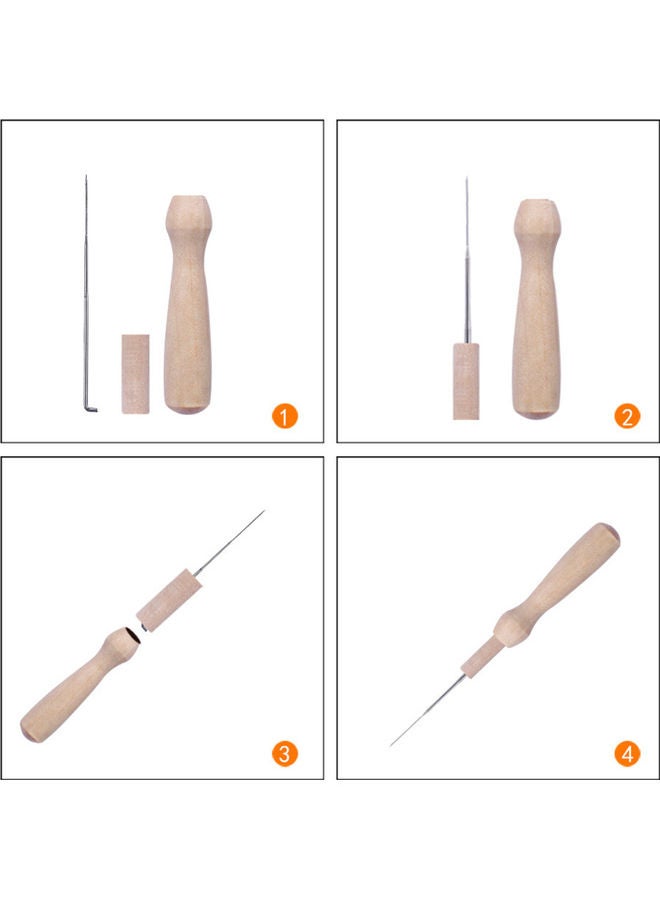 15-Piece Needle Felting Kit Multicolour - Image 5