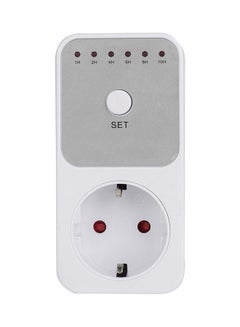 Electrical Outlet Plug Timer Socket White