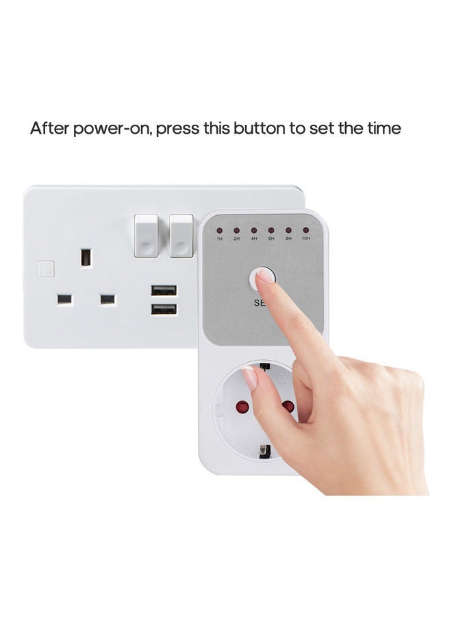 Generic - Electrical Outlet Plug Timer Socket White - Image 1