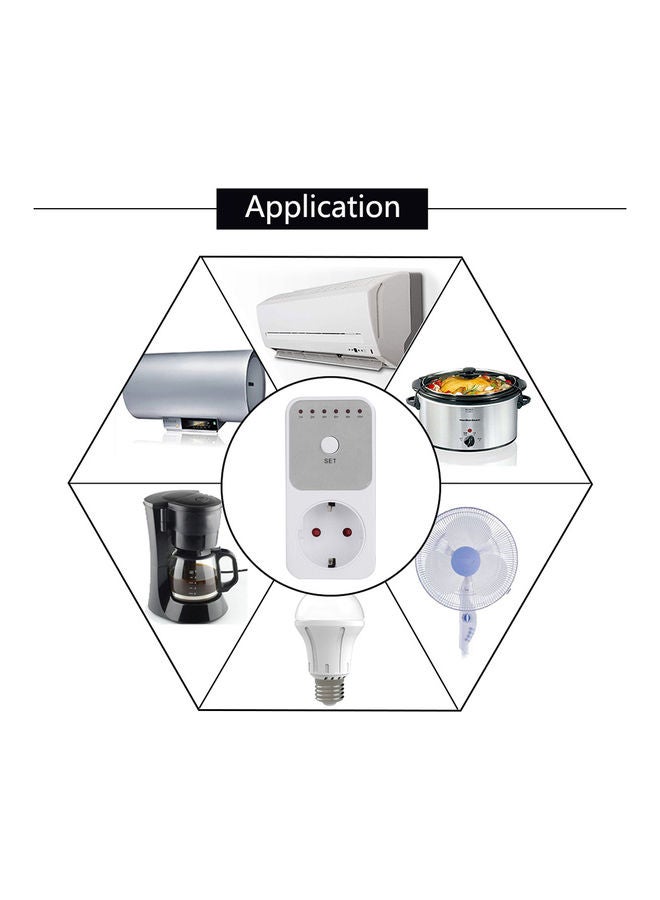 Generic - Electrical Outlet Plug Timer Socket White - Image 1