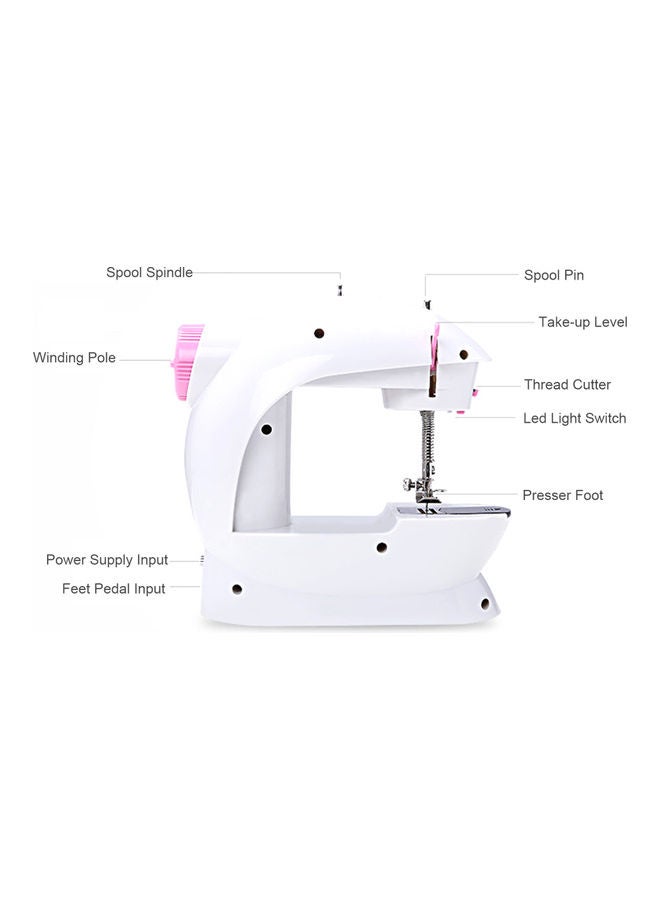 Generic Portable Electric Mini Sewing Machine White/Purple  - Image 3