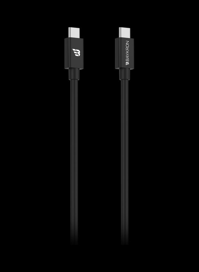 Baykron - USB Type C To USB Type C Cable Black - Image 1