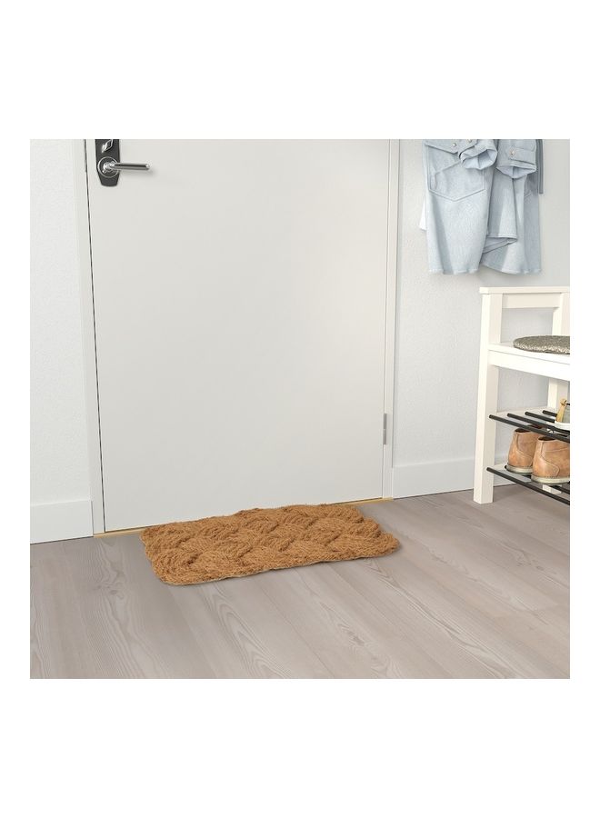 دبليو كيه بساط للباب مصنوع يدويا . بني 40 x 60سم - Image 2