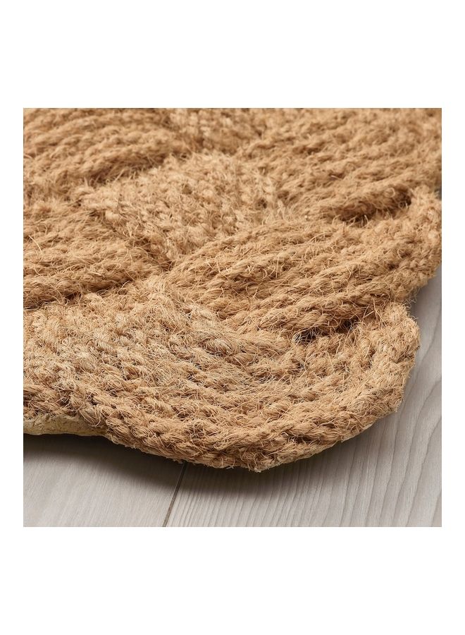 دبليو كيه بساط للباب مصنوع يدويا . بني 40 x 60سم - Image 3