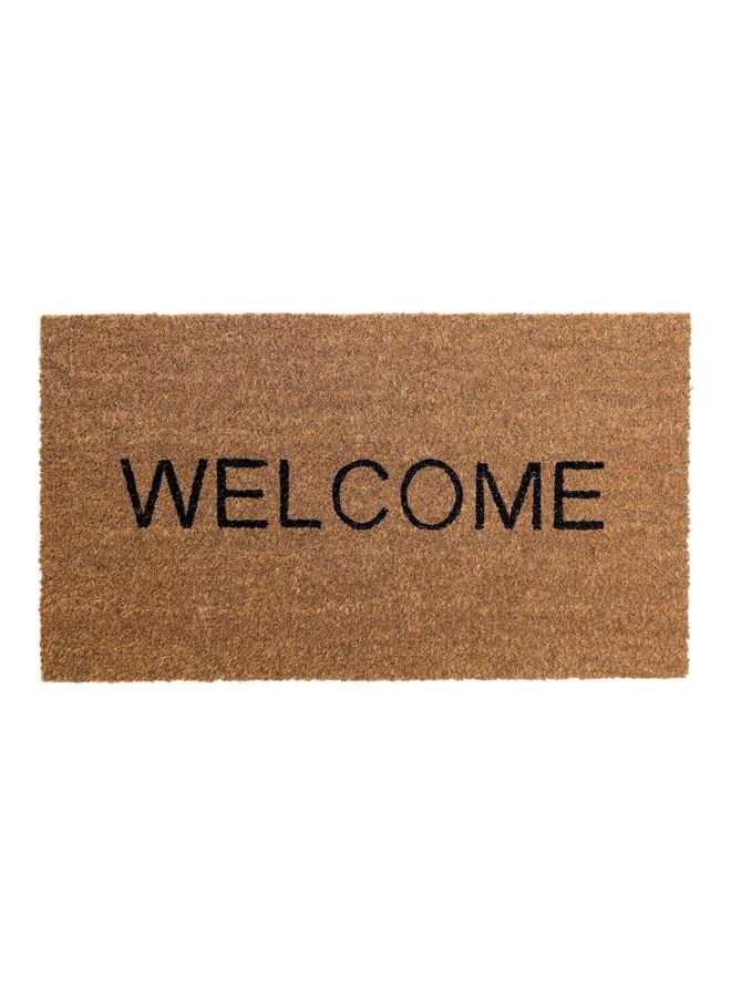 دبليو كيه ممسحة أرجل للأماكن الخارجية مطبوع عليها كلمة "Welcome" بني 40 x 70سم - Image 1