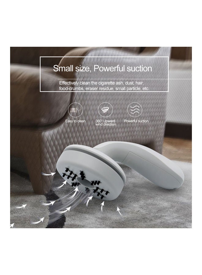 USB Rechargeable Mini Handheld Cleaner Grey/White - Image 5