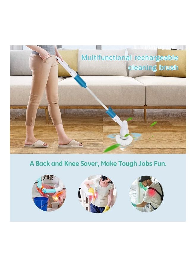 Rechargeable Scrubber Cleaning Brush Set Blue/White - Image 5