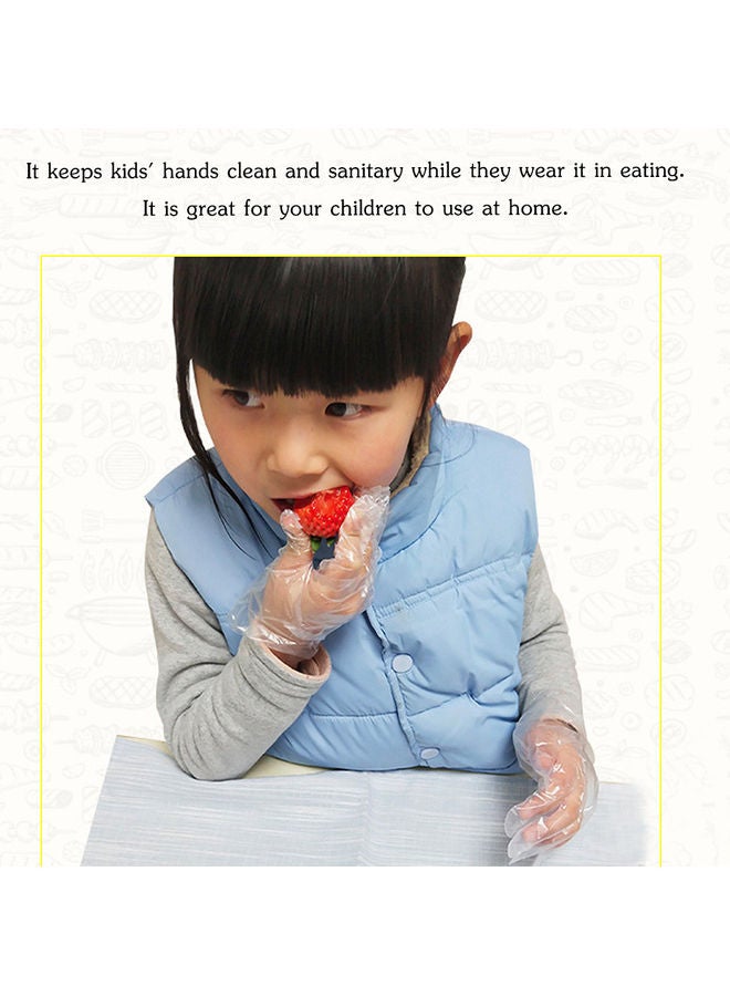 100-Piece Disposable Gloves Clear  - Image 2