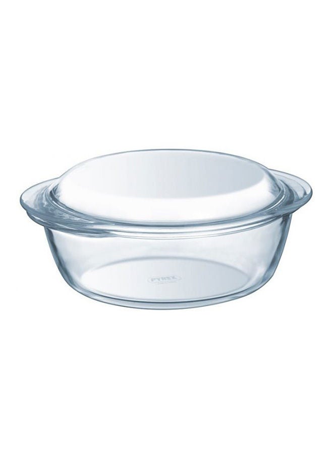 PYREX Round Casserole W/ Lid Clear