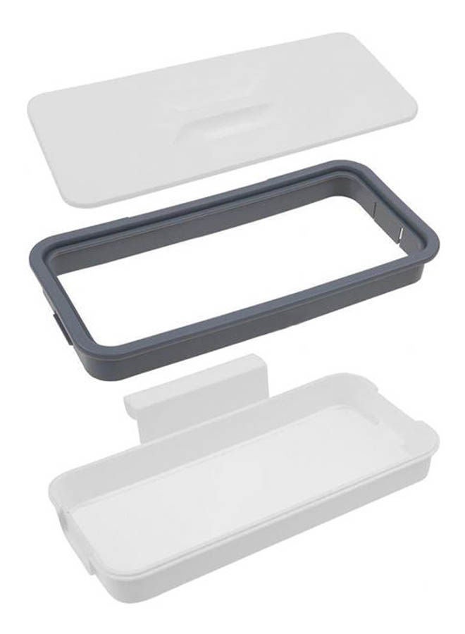 Walmeck Hanging Trash Bag Holder Silver  - Image 1