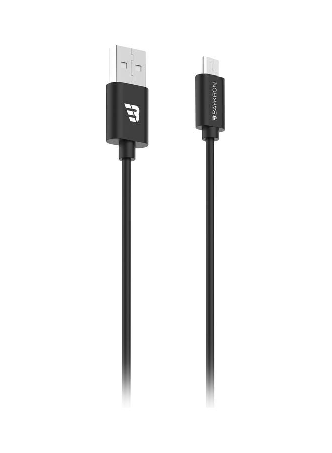 Baykron - USB 2.0 To Micro USB Cable Black - Image 1
