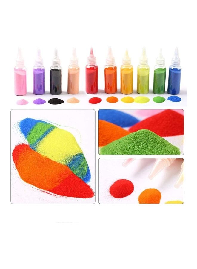 12-Piece Sand Art Colours  With Sheets Art Painting Card - Image 2