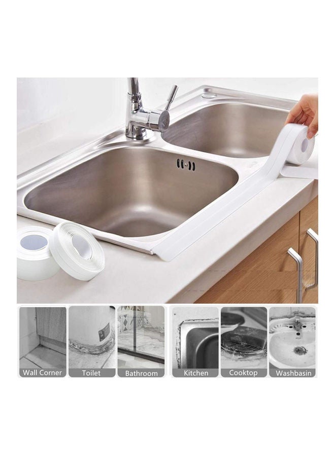 AIWANTO Self Adhesive for Kitchen Sink Basin Edge Tape Clear  - Image 4