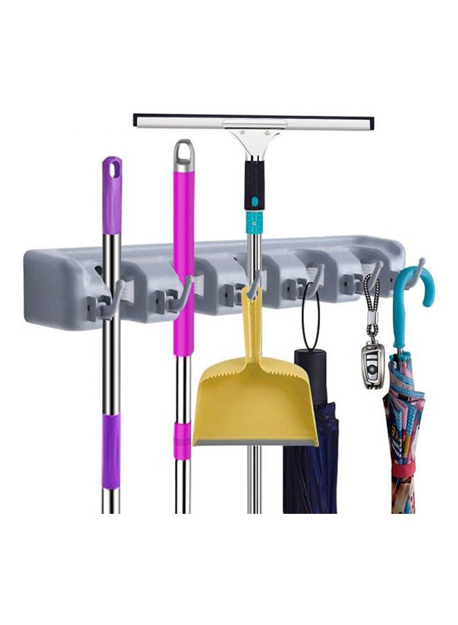 Mop And Broom Tool Holder Organizer Grey - Image 2