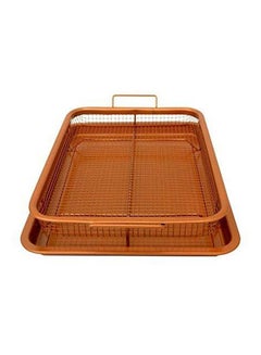 Generic Copper Rectangle Crispy Tray Brown  - Image 2