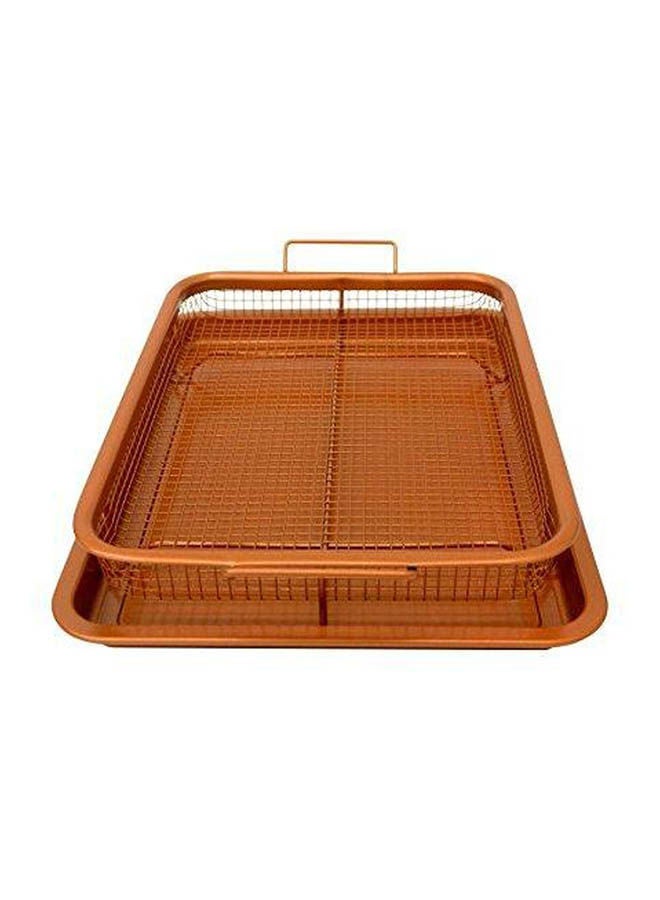 Generic - Copper Rectangle Crispy Tray Brown - Image 1