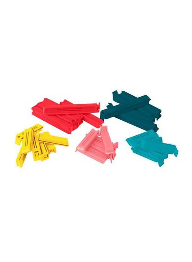 Bevara Sealing Clip, Set Of 30, Assorted Colours, Assorted Multicolour - Image 1