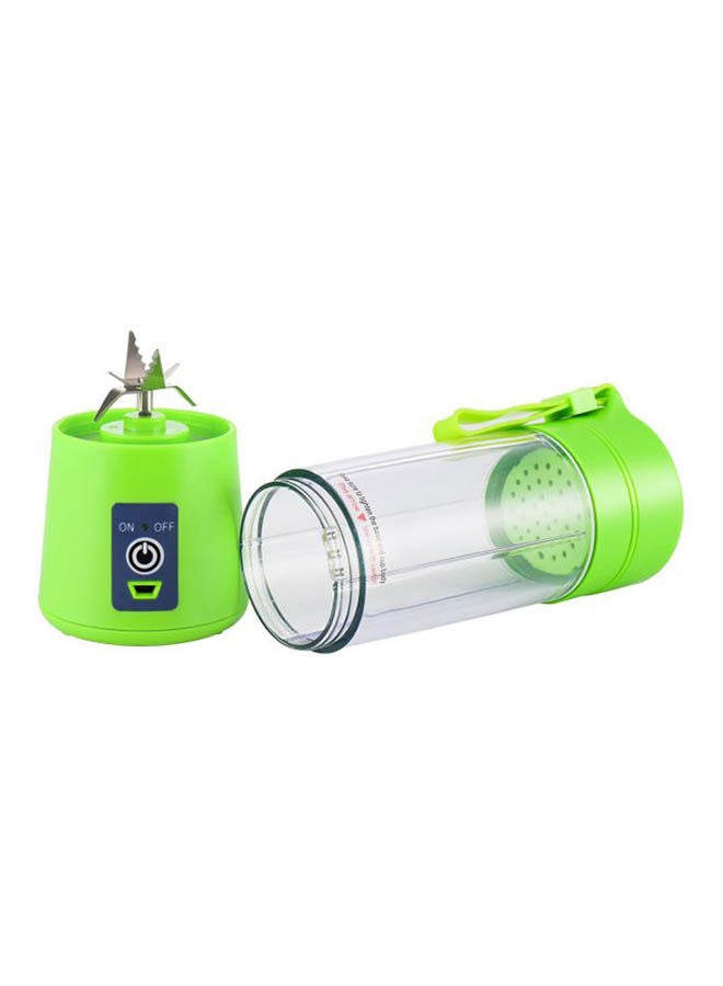 Generic Personal Usb Smart Fruits Juicer Cup /Portable Juicer Blender /Household Fruit Mixer - Six Blades In 3D/Rechargeable Fruit Mixing Machine For Baby Travel Green  - Image 2