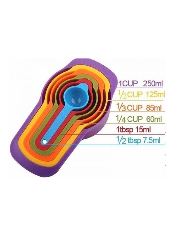 Generic - Set Of Spoons Standard Plastic Sizes Various 6 Pcs Multicolour - Image 1