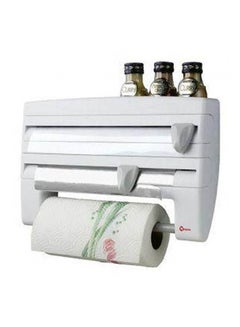 Generic Triple Paper Dispenser ,Hitchenplastic Frame Comfortable Usecompact Designfor Paper Wipes And Aluminum Foils Made In Chinadimentions White  - Image 2