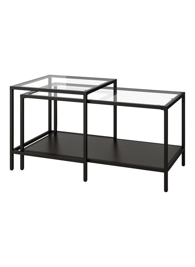 WK - 2-Piece Various Size Table Set Black - Image 1